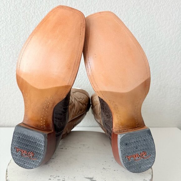 NEW Rod Patrick Mens Cowboy Boots 14.5AAA Antique Mocha Bison Brown Western - Picture 8 of 11